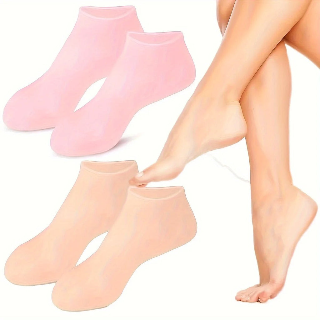 Pack of 2 Pairs Silicone Gel Socks (Allow To Open)